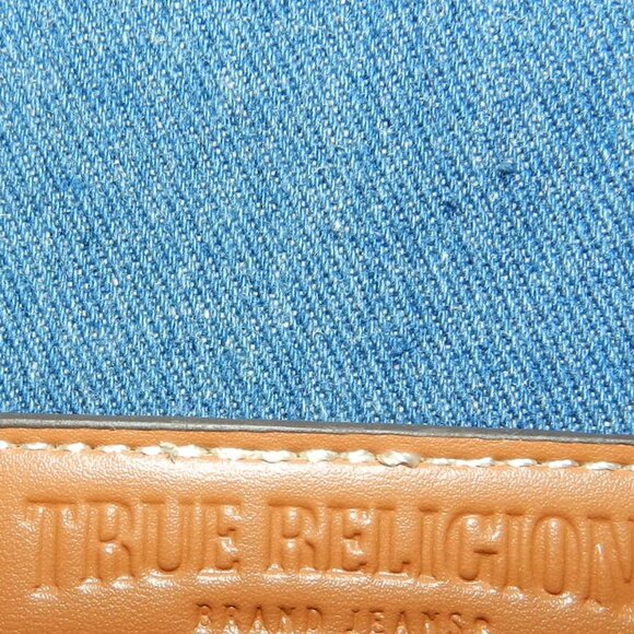 True Religion Crossbody Mini Flap Adjustable Strap Bag Blue Denim 🆕FAST😮💨⚡🚚 - Picture 8 of 15